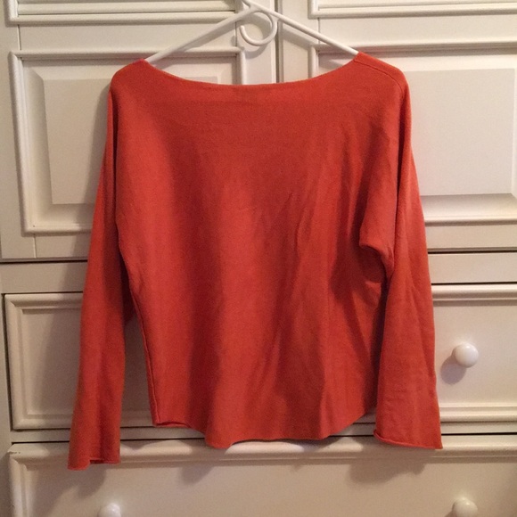 Vince. orange rayon sweater - Picture 2 of 4